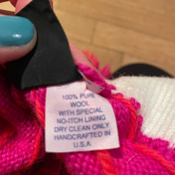 Vintage Tecnica Wool Pink and Orange Hat O/S - Picture 5 of 8